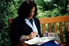 Sally Painting at Giverny, France